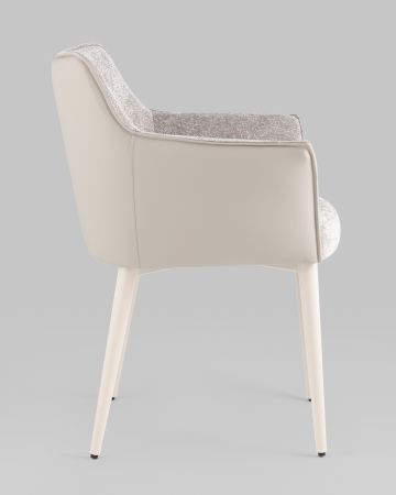 Стул обеденный Feston слоновая кость букле с экокожей