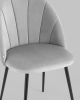 Стул Логан велюр светло-серый