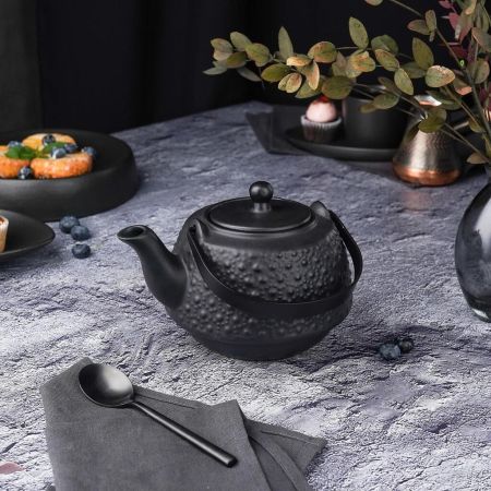 Чайник 750 мл d 13 см h10 см с ситом Black Raw Stellar P.L. Proff Cuisine [1]