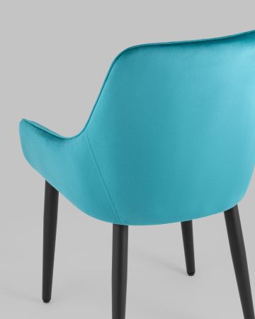 Стул Диана велюр темно-бирюзовый
