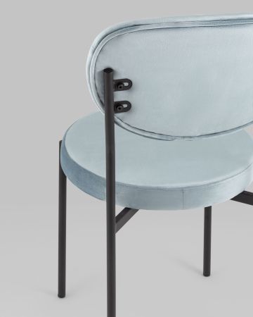 Стул Барбара NEW велюр серо-голубой