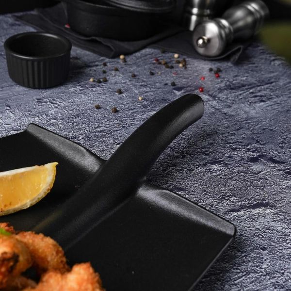 Блюдо "Лопата" 35,5*20*3,6 см черное Black Raw Stellar P.L. Proff Cuisine [1]