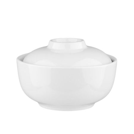 Бульонница мисосупница 325 мл d 12,3 см h8,5 см с крышкой белая фарфор P.L. Proff Cuisine [6]