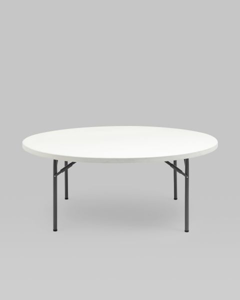 Стол круглый складной пластиковый Кейт 180