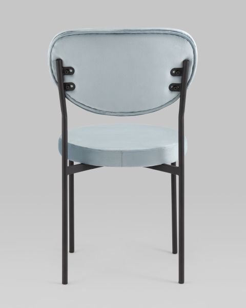 Стул Барбара NEW велюр серо-голубой