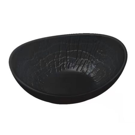 Салатник 300 мл овальный 16*12 см h6 см Black Raw Wood P.L. Proff Cuisine [6]