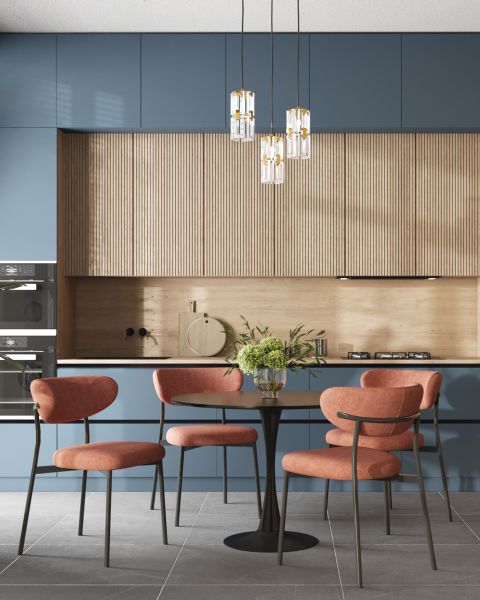 Стул обеденный Ayla коралловый