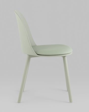 Стул Fog с подушкой пластик серо-зеленый