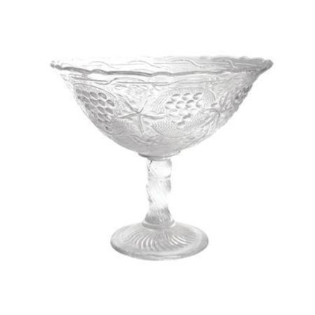 Ваза для фруктов 19,5 см, h 17 см, "Пикник" стекло, Россия