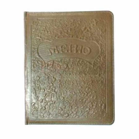 Папка для меню с рельефом коричневая А4, P.L. - BarWare