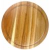 Доска для подачи 36*2 см круглая с выемкой, акация, P.L. Proff Cuisine