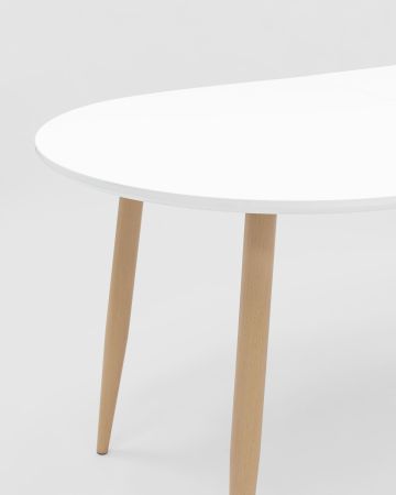 Стол обеденный Берген раскладной 160-190-220*90 белый