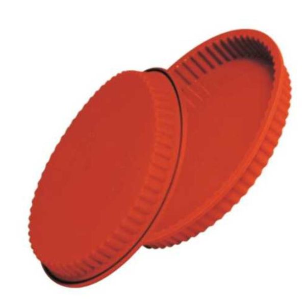 Форма кондитерская круглая d 22 см, h 3 см рифленая силикон P.L.