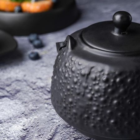 Чайник 750 мл d 13 см h10 см с ситом Black Raw Stellar P.L. Proff Cuisine [1]