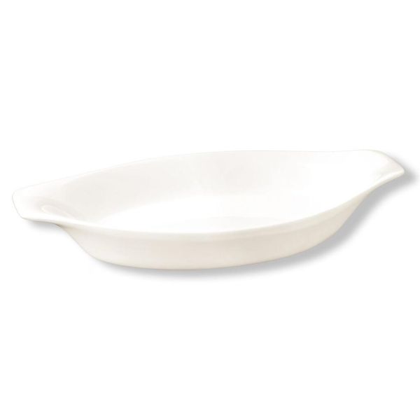 Блюдо овальное 21,5*11,5 см с ручками белое фарфор P.L. Proff Cuisine [9]