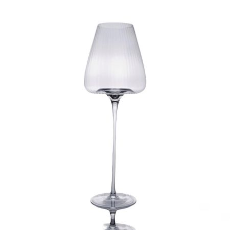 Бокал для вина 380 мл "Zie Optical" d 5,5 см h24 см оптические грани P.L. - BarWare [6]