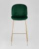 Стул барный Beetle со спинкой изумрудный