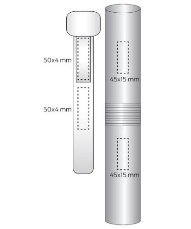 Скакалка 280 см синяя, пластик