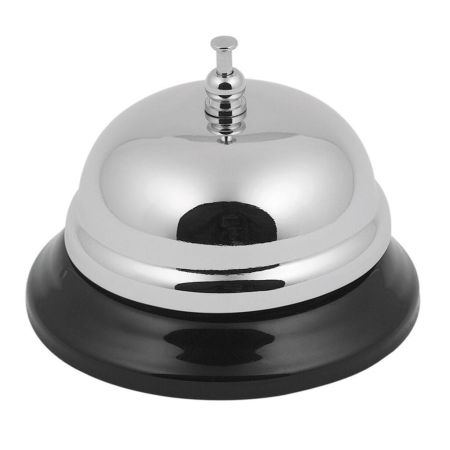 Звонок барный хром. настольный d 8,6 см h5 см P.L. - BarWare