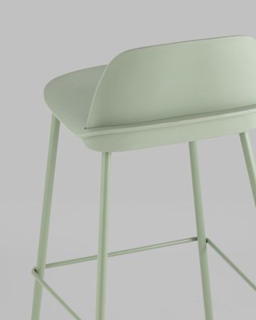Стул барный Mist серо-зеленый