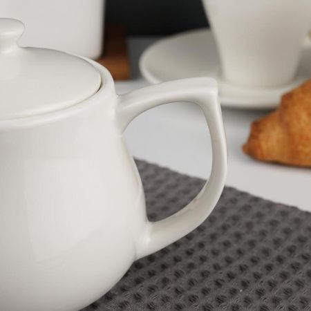Чайник 450 мл d 10,1 см h11 см белый фарфор P.L. Proff Cuisine [1]