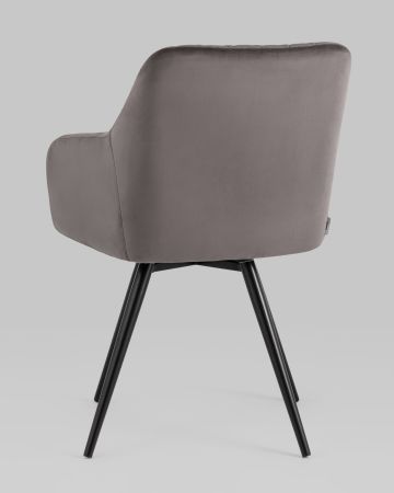 Стул вращающийся Дастин велюр тёмно-серый