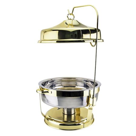 Чафиндиш (мармит) 9 л d 41,5 см h72 см на подставке цвет Gold нерж. P.L. Proff Cuisine