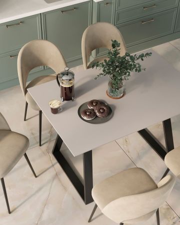 Стол обеденный Детройт раскладной 120-160*80 серый