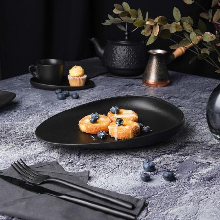 Блюдо овальное 26,5*20 см h4,5 см Smooth Black Raw Stellar P.L. Proff Cuisine [3]