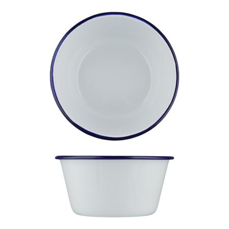 Салатник 1250 мл d 17,5 см h8 см Blue Rim эмалированая сталь SUNNEX [1]