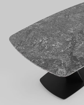 Стол обеденный Аврора 160*90 керамика черная