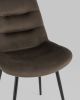 Стул Остин велюр тёмно-коричневый