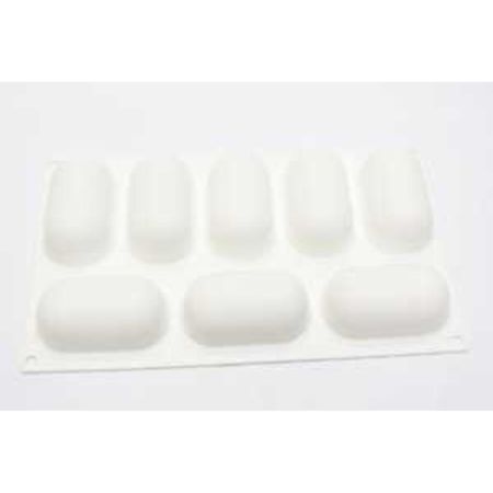 Форма кондитерская "Овал" 8 ячеек 50*87*30 мм силикон P.L.