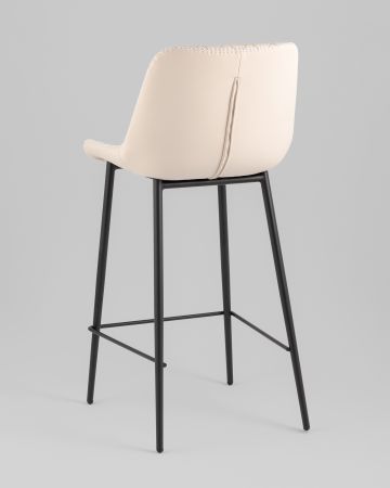 Стул барный Arch экокожа светло-серый