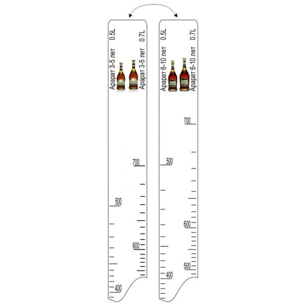 Барная линейка "Арарат" 3-5 зв (500мл/700мл) / "Арарат" 6-10 лет (500мл/700мл), P.L. Pro