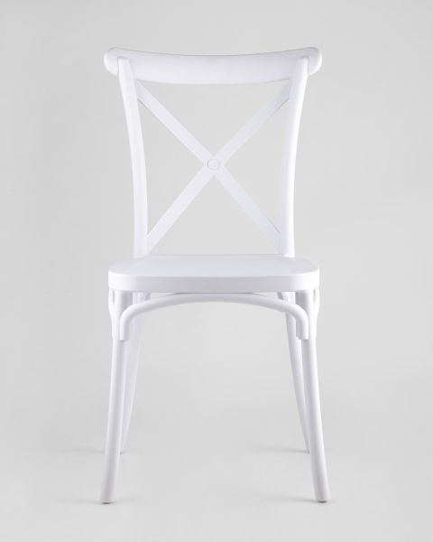Стул Кроссбэк пластиковый белый
