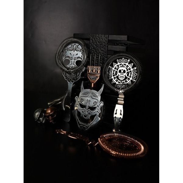 Стрейнер барный нерж. 22,3 см d 9,5 см Череп Skull B'Guys P.L.- Barbossa