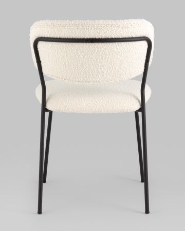 Стул Кэрол без подлокотников букле белый