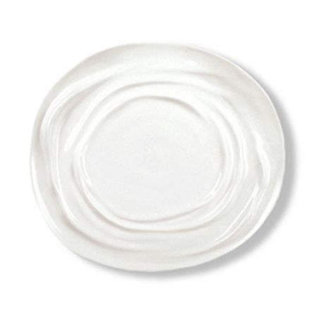 Тарелка 29*26 см h2,5/1,7 см овальная Relief Wave белая фарфор P.L. Proff Cuisine [4]