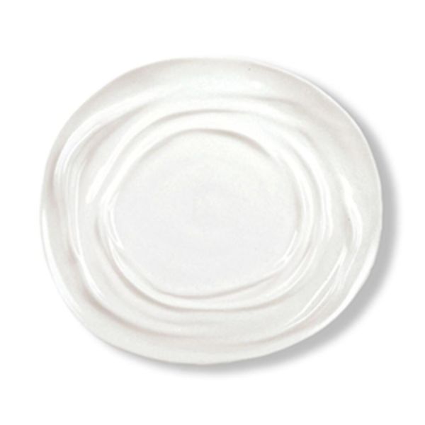 Тарелка 29*26 см h2,5/1,7 см овальная Relief Wave белая фарфор P.L. Proff Cuisine [4]