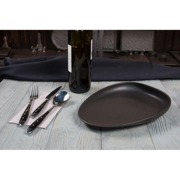 Блюдо овальное 26,5*20 см h4,5 см Smooth Black Raw Stellar P.L. Proff Cuisine [3]