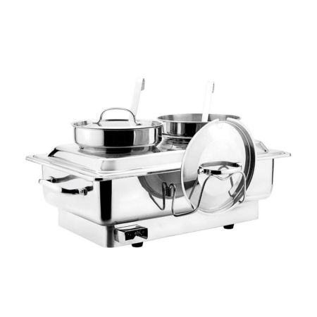 Мармит суповой 4 л 2 емкости, электрический 220V 840W, 62*36*31,5 см 83 Series SUNNEX