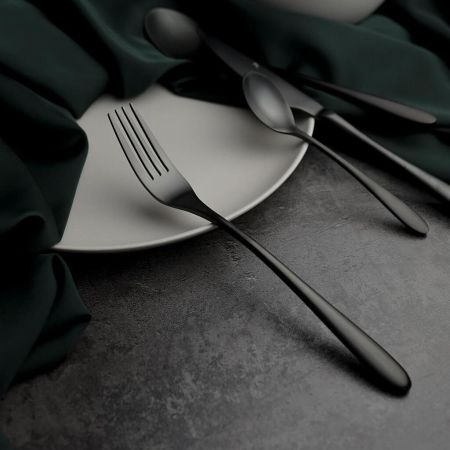 Вилка столовая 21,5 см матовый черный PVD Alessi-Black P.L. [12]