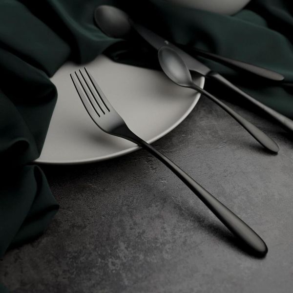 Вилка столовая 21,5 см матовый черный PVD Alessi-Black P.L. [12]