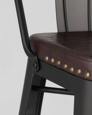 Стул барный TOLIX SOFT черный матовый