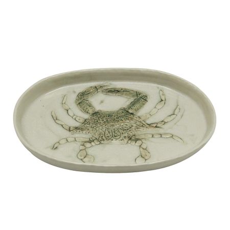 Блюдо овальное 29*18 см h2,5 см Crab Green Frutti di Mare P.L. [1]
