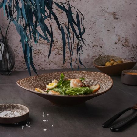 Салатник 500 мл 25,5*23,8 см h5,5 см Brown Untouched Taiga P.L. Proff Cuisine [1]