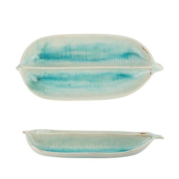 Блюдо овальное 32,8*15 см h4,5 см 2 секции Sea Blue Frutti di Mare P.L. [1]