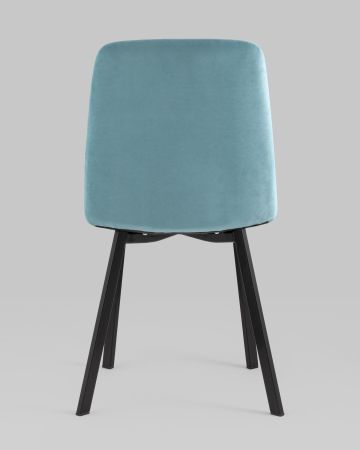 Стул Oliver Square велюр пыльно-голубой