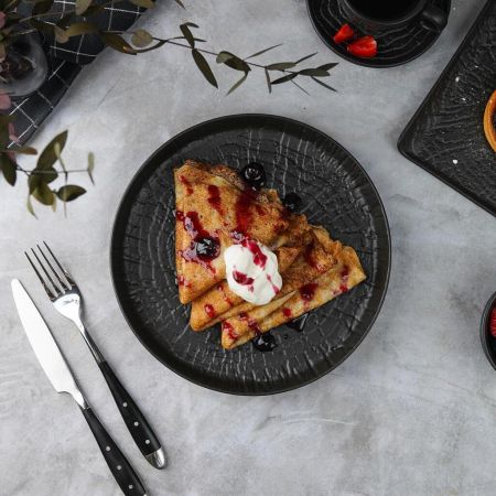 Тарелка с бортом d 23 см h3 см Black Raw Wood P.L. Proff Cuisine [6]